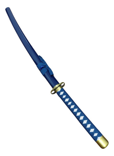 Espada Katana Samurai Decorativa Japonesa Azul Inox 103cm