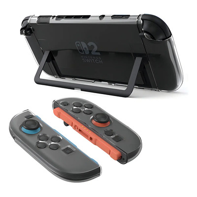 Carcasa Nintendo Switch 2 Case Funda Protector Grip Rígido Transparente | Meses sin interés