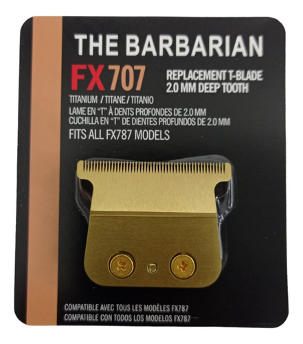 Repuesto Set De Cuchillas Patillera Trimmer Barberia Fx Gold