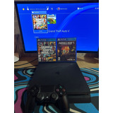 Ps4 Slim, 500gb, 1 Mando, 2 Juegos