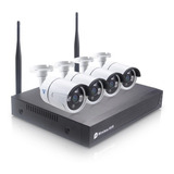 Kit Nvr 4 Cámaras Seguridad Ip Wifi 2mp Full Hd Disco 1tb