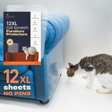 Katsupreme Cat Scratch Couch Protector - Hojas 12xl, Transpa