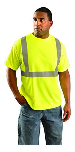 Camiseta Activa Amarilla Clase 2, Poliéster Birdseye, Talla