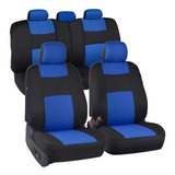 Fundas Para Asientos De Coche Bdk De Poliéster, Color Azul