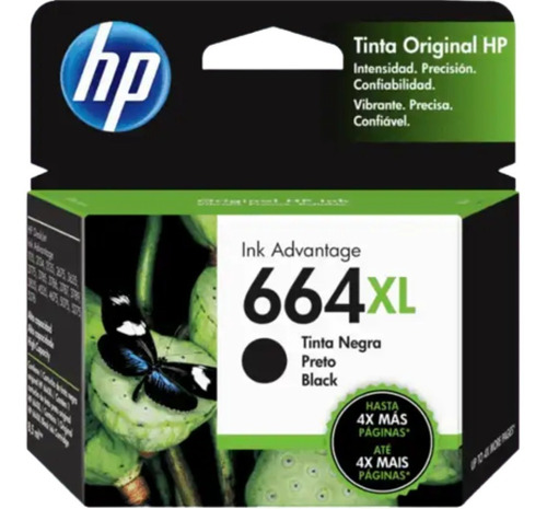 Cartucho Hp 664xl Negro Para 2135 3635 2675 Original