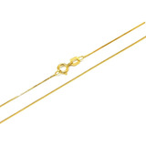 Corrente Feminina Em Ouro 18k Veneziana 40cm 