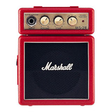 Amplificador Marshall Micro Amp Ms-2 Para Guitarra De 1w Color Rojo