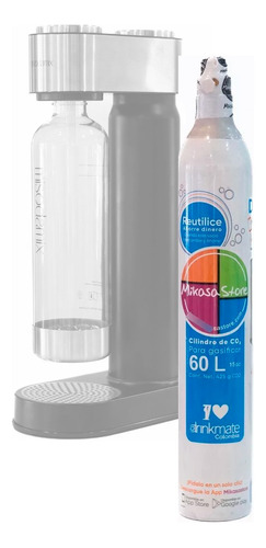 Cilindro Repuesto Sodastream Isoda Recargado 60l Agua Congas