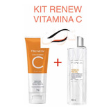 Máscara Esf. Facial + Tônico Renew C Vitamina C Renew 50/90g