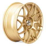 Rodas Gisa Nurburgring Gold 17x7,5 4x100 Auto Padrão Luxo