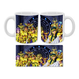 Mug Pocillo Taza Caballeros Del Zodiaco Dorados 