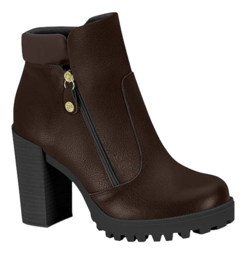 Bota Feminina Moleca Salto Confortavel Plataforma Casual