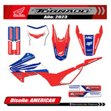 Kit Calcos Gráfica Para Honda Tornado 2023 - Mate Grueso -