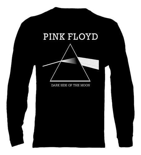 Polera Manga Larga Pink Floyd - Ver 07 - The Dark Side Of Th