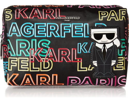 Bolsa Karl Lagerfeld Original Cosmetiquera Neceser Negra 1