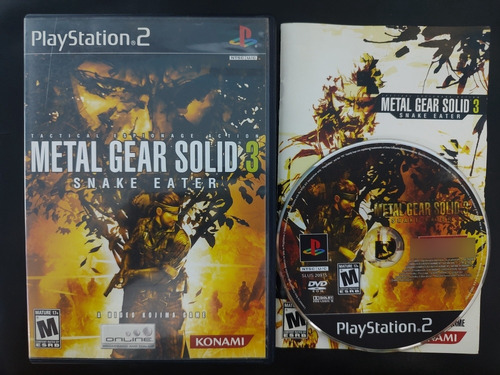Metal Gear Solid 3 Snake Eater Ps2 Playstation 2 Original Fí
