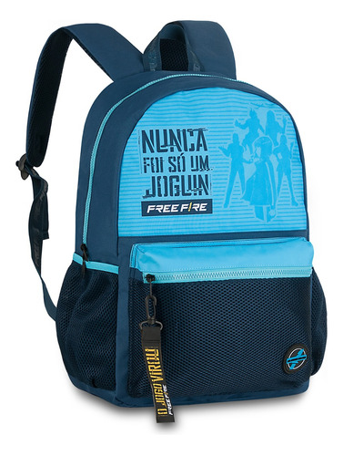 Mochila Escolar Free Fire Angelical De Costas Original