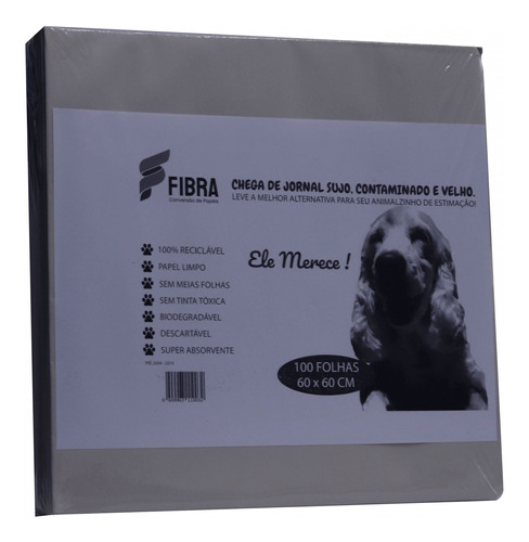 Jornal Pet Com 100 Folhas 60 X 60 Cm