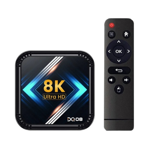 Tv Box Dq08 Original Android 13 Memória 64/4 Ram 8k