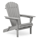 Silla Adirondack Plegable De Madera Para Exteriores, Medio .