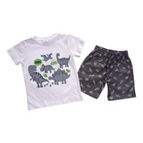 Conjunto De Dinosaurios Grises Para Niño D'lurig Kids