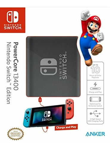 Cargador Externo Nintendo Switch Powerbank 13400 Anker Msi