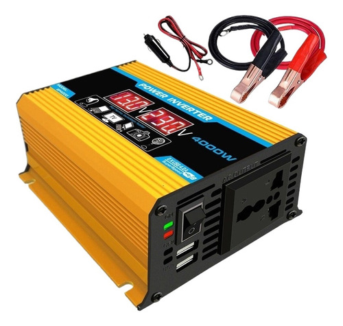 Inversor De Potência Peak 4000w 12v A 220v Para Inversor De