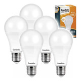 Pack X 5 Lámparas Led 12w (100w) Luz Calida Candela Clásica