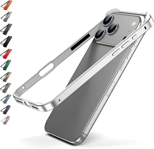 (carcasa De Metal Con Marco De Aluminio Para iPhone 17 Pro