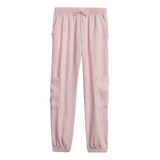 Joggers Niña Gap Cargo Tencel Con Washwell Rosa