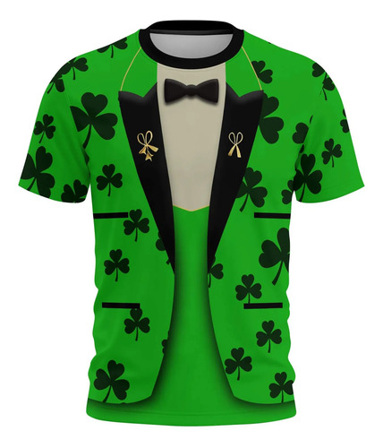 Camiseta De Manga Corta Para Mujer X Día De San Patricio P