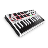 Teclado Midi Pad Akai Mpk Mini Mkii, Blanco