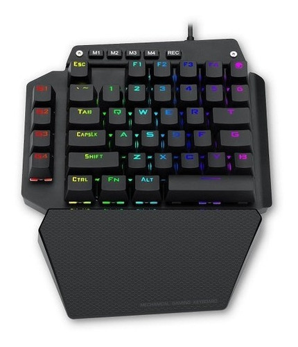 Teclado Mecánico Gamer E-yooso Una Mano K700 Rgb Sw Blue