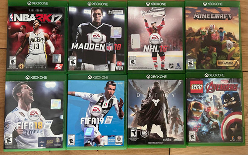 ¡colección De Juegos Para Xbox One, Fifa, Madden Y Más!
