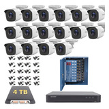 Kit Turbohd 1080p / Dvr 16 Ch / 16 Cámaras Bala / Baluns 4tb