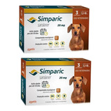 02 Antipulgas Cães Simparic 20mg De 5,1-10kg 3 Comprimidos