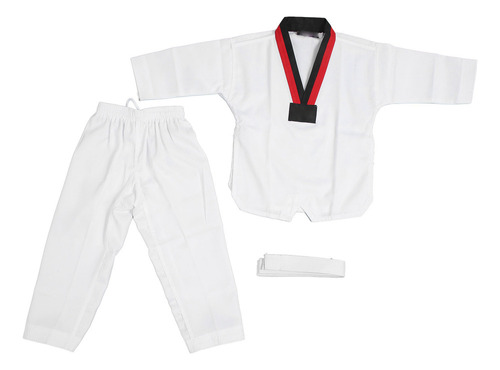 Uniforme Infantil De Taekwondo Com Cinto De Poliéster E Algo