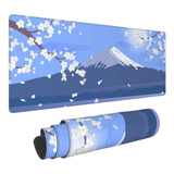 Mouse Pad Japonesa Con Flores De Cerezo Blanca...