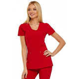 Delantal Premium D Uniforme Clínico - Talla Grande - Rojo