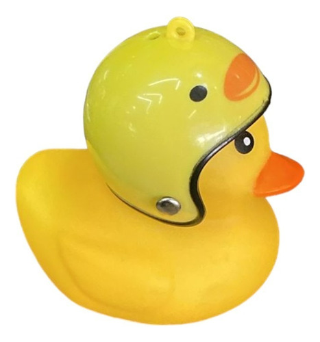 Patito Decorativo Con Casco Hélice Auto Camioneta Moto Bici