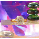 Anillo Compromiso Oro 24k Brillante Regalo Aniversario Boda 