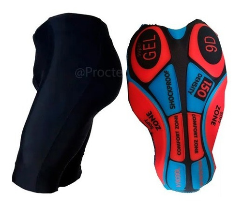 Lycra Corta Ciclismo Proteccion Con Badana Gel Uniforme Bici