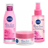 Combo Nivea Rose Care Leche Limpiador+ Crema Hidratante+mist