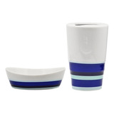 Set De Baño Jabonera+vaso Ceramica Mod. 1415-98