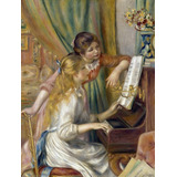 Lienzo Tela Auguste Renoir Niñas En El Piano 70x93cm