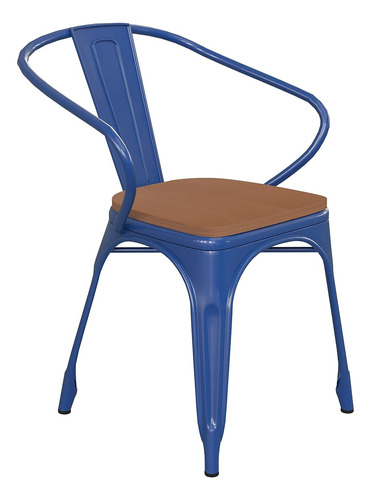 Flash Furniture Luna - Silla Apilable De Grado Comercial Pa.