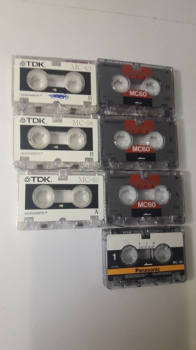 Tecno Combo 7 Microcassettes Plasticos Sin Cinta Ni Caja