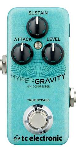 Tc Electronic Hypergravity Mini Pedal Compresor P/ Guitarra Color Verde