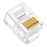 Kit Conector Rj11 6 Vias (10 Unidades)