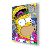Cuadro Metalico Homero Simpson Colorido Serie Arte Aluminio 